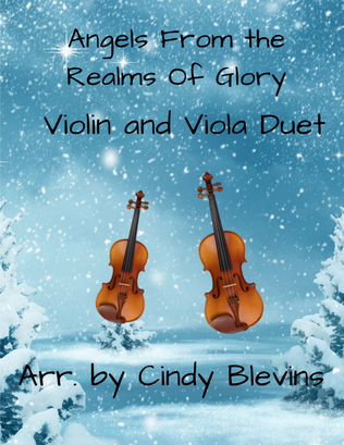 Book cover for Angels From the Realms of Glory, for Violin and Viola