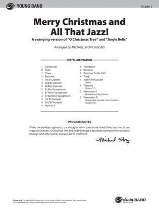 Book cover for Merry Christmas, and All That Jazz!: Score