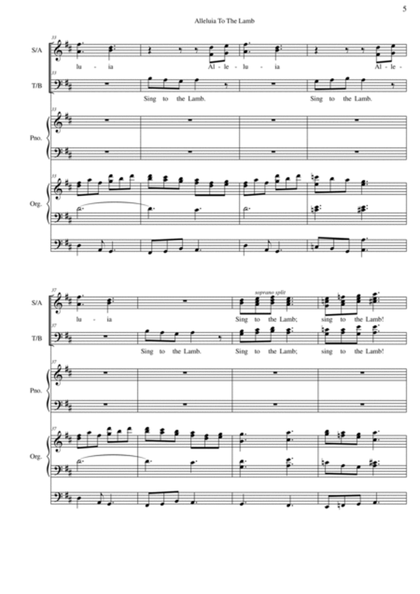 ALLELUIA! Nol. 1 - SATB Org/Piano image number null