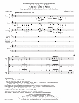Alleluia! Sing to Jesus (Downloadable Brass Version Score)