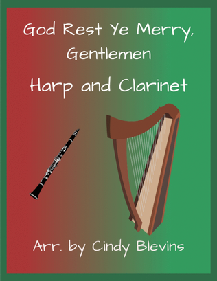 Book cover for God Rest Ye Merry, Gentlemen, for Harp and Clarinet