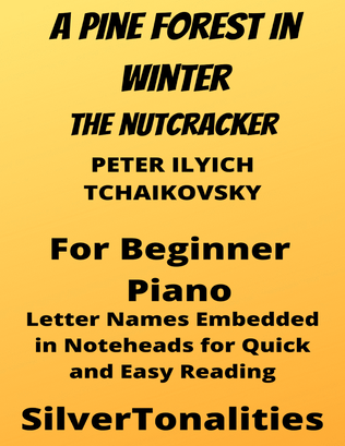 Book cover for A Pine Forest In Winter Nutcracker Beginner Piano Sheet Music