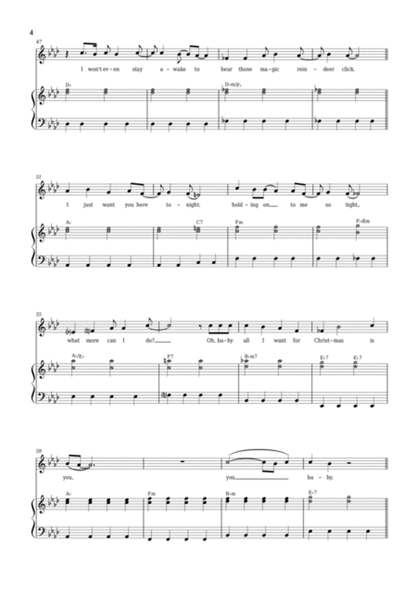All I Want For Christmas Is You by Mariah Carey Voice - Digital Sheet Music