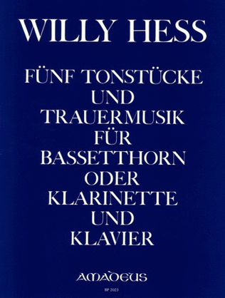 Book cover for 5 Tone Pieces and Sad Music op. 98/ op. 101