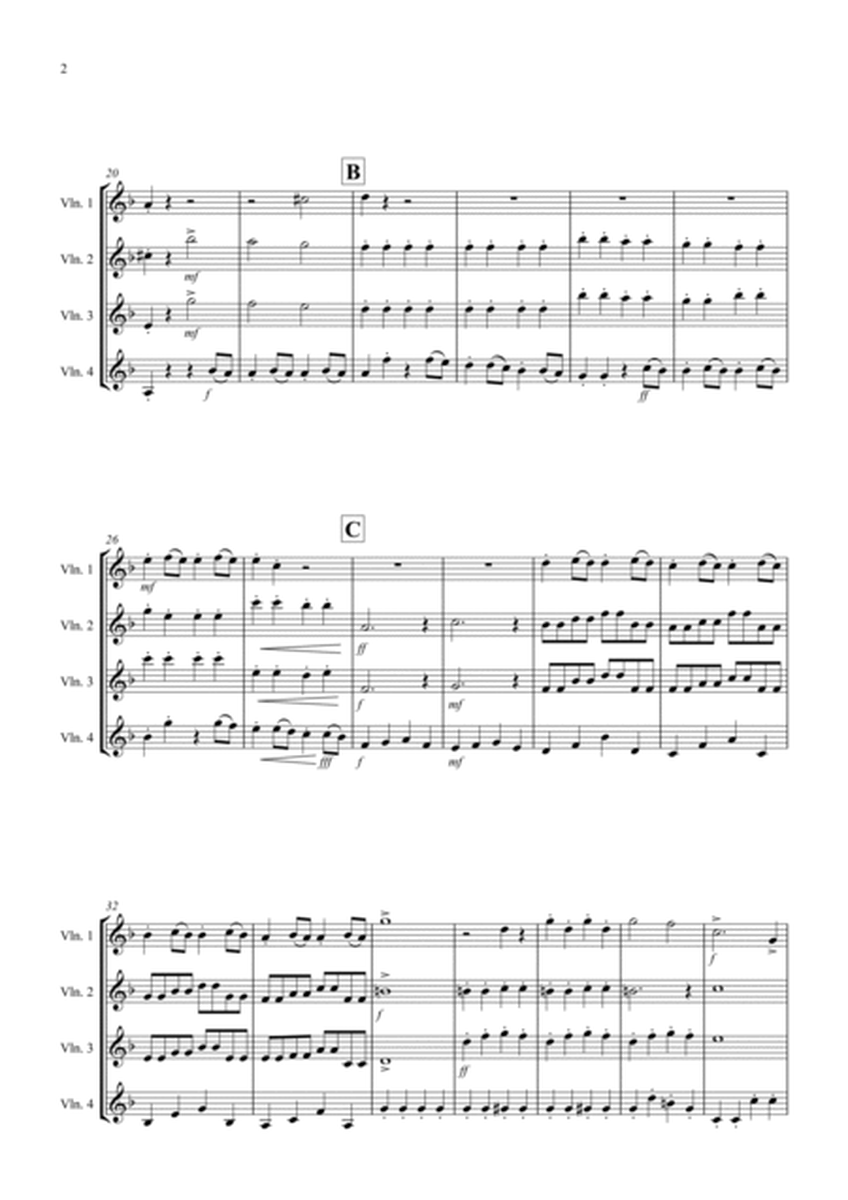 Symphony No.40 (1st movement) for Violin Quartet image number null