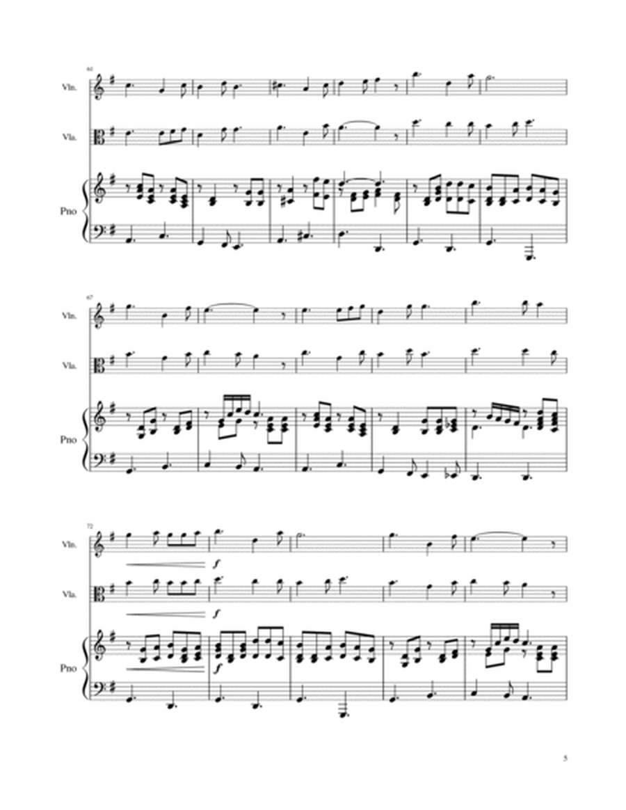 Love Lifted Me - for Violin/Viola duet with piano image number null