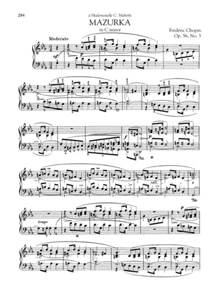 Book cover for Mazurka in C minor, Op. 56, No. 3