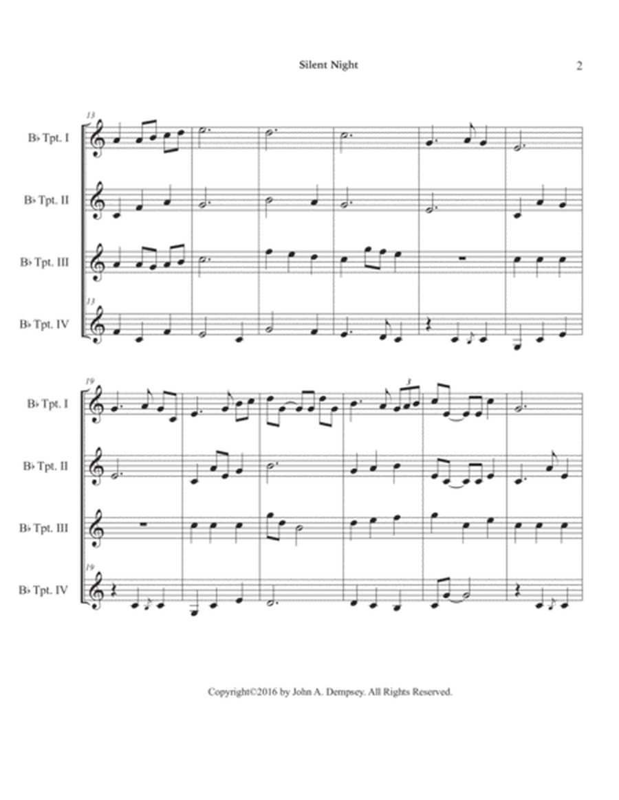 Silent Night (Trumpet Quartet) image number null