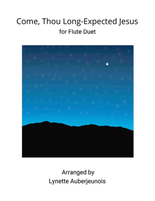 Book cover for Come, Thou Long-Expected Jesus - Flute Duet
