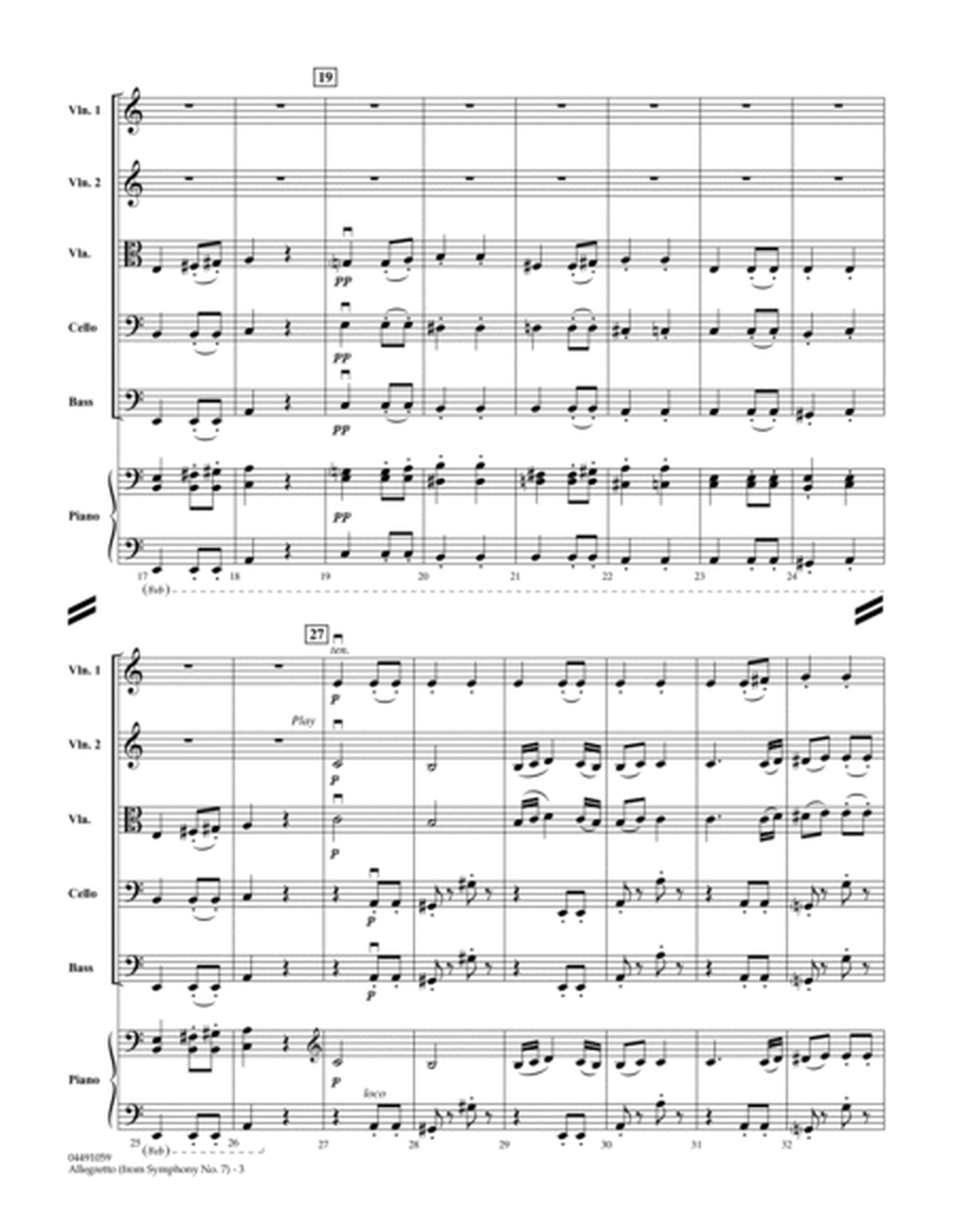 Allegretto (from Symphony No. 7) - Full Score