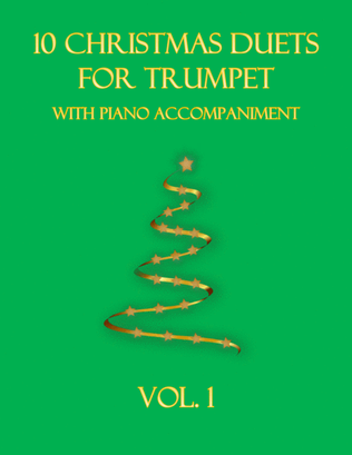 Book cover for 10 Christmas Duets for Trumpet with piano accompaniment vol. 1