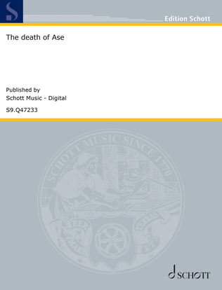 Book cover for The death of Ase