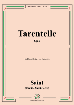 Book cover for Saint-Saëns-Tarentelle,Op.6