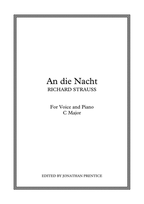 Book cover for Die Nacht (C Major)