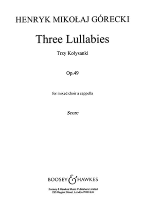 Book cover for Three Lullabies Op49 Satb