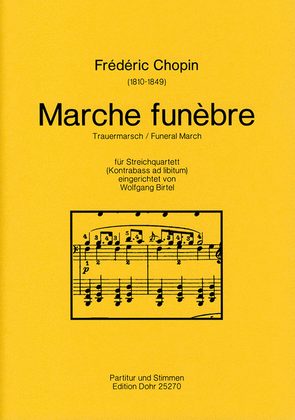 Book cover for Marche funèbre für Streichquartett op. 35