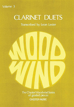 Book cover for Clarinet Duets Volume 3