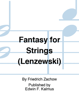 Book cover for Fantasy for Strings (Lenzewski)