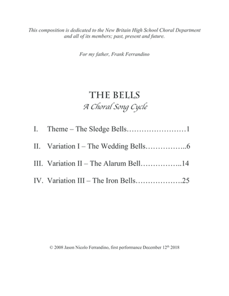 The Bells: A Choral Song Cycle