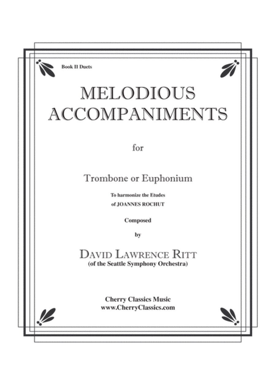 Melodious Accompaniments to Rochut Etudes Book 2 for Trombone or Euphonium