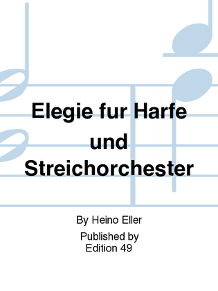 Book cover for Elegie fur Harfe und Streichorchester