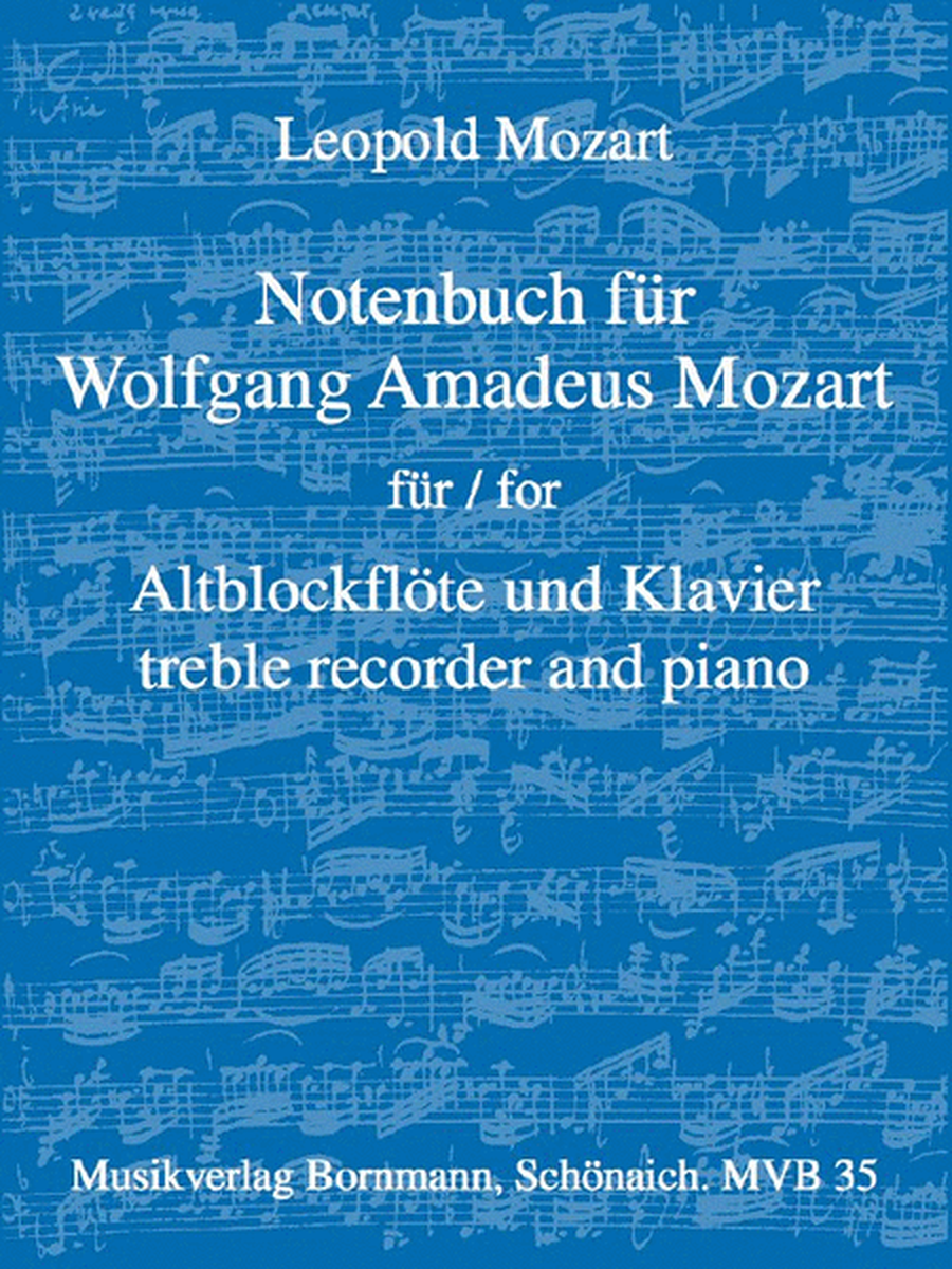 Notenbuch Für W.A. Mozart