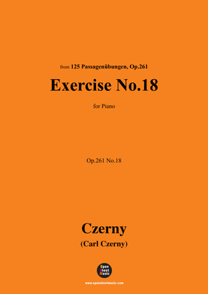 Book cover for C. Czerny-Exercise No.18,Op.261 No.18