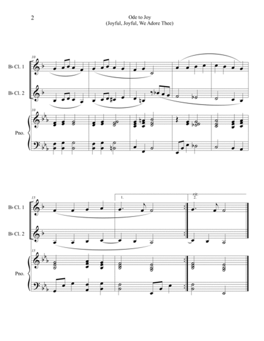 20 Easter Hymn Duets for 2 Clarinets and Piano: Vols. 1 & 2 image number null