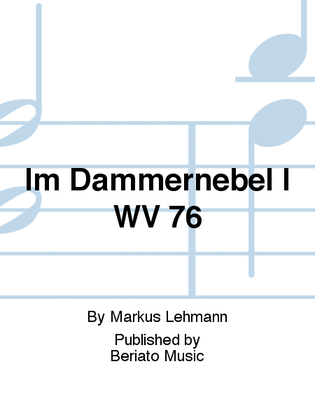 Book cover for Im Dämmernebel I WV 76
