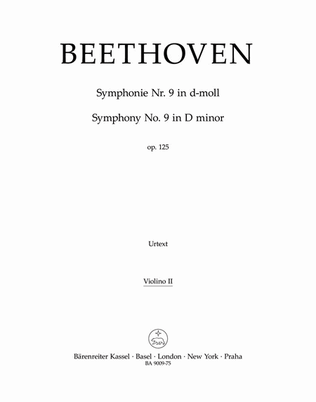 Book cover for Symphony, No. 9 d minor, Op. 125