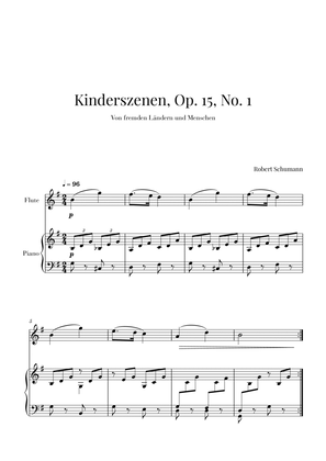 Book cover for Kinderszenen, Op 15, No. 1 (for Flute and Piano)
