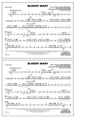 Book cover for Bloody Mary (arr. Paul Murtha) - Snare Drum