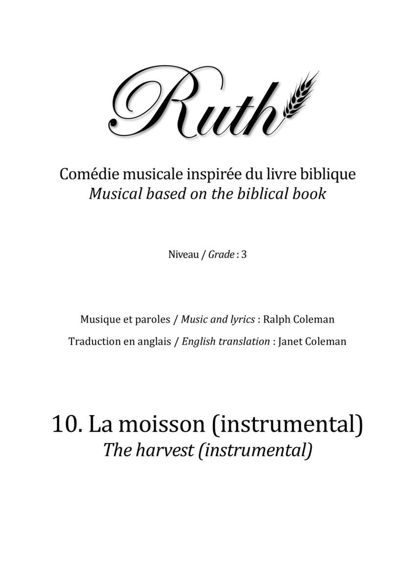 10. La moisson, instrumental (The harvest, instrumental) image number null