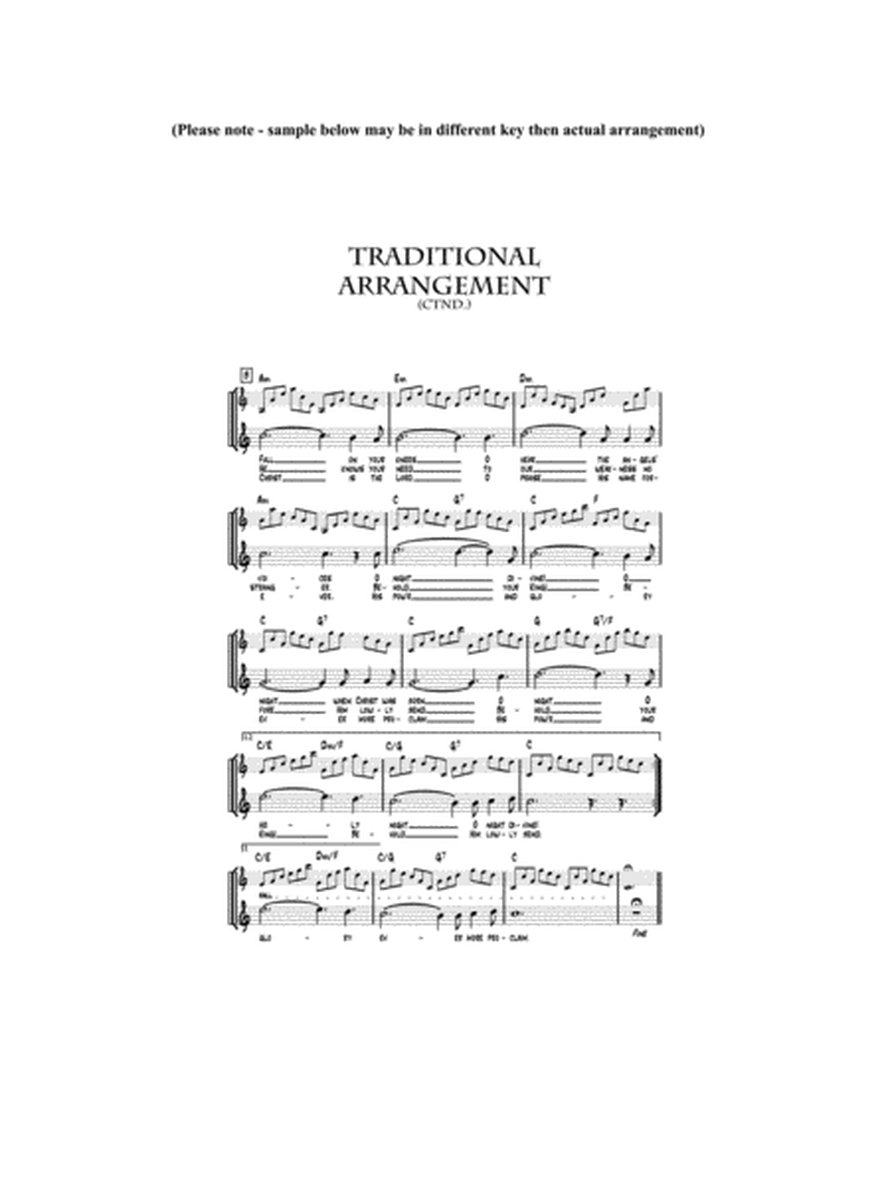 O Holy Night - Lead sheet arranged in traditional and jazz style (key of Ab) image number null