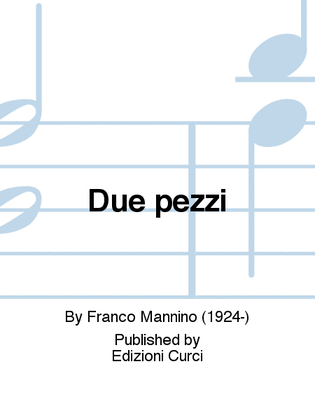 Book cover for Due pezzi