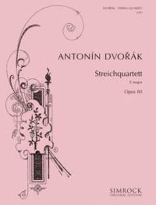 Book cover for String Quartet in E op. 80