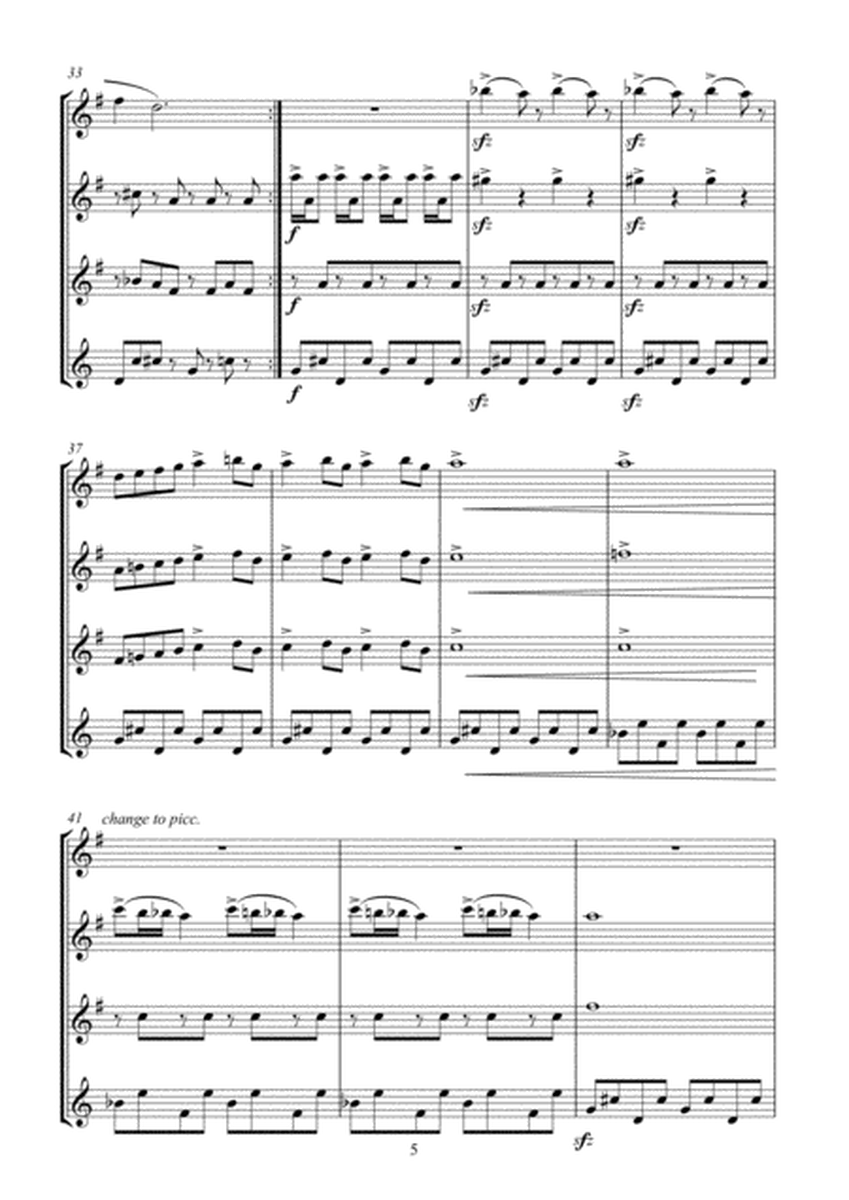 Sabre Dance arr.  Three flutes and alto flute image number null