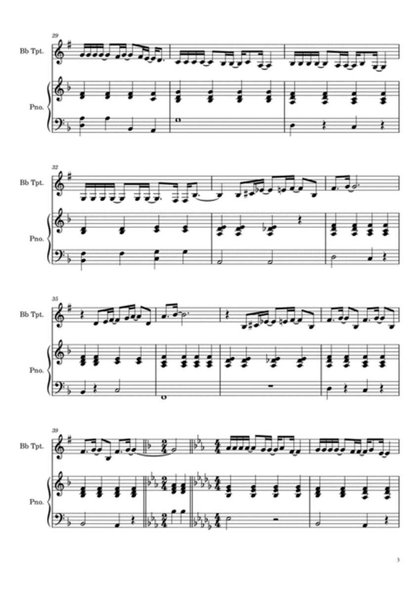 Vivo Per Lei by Andrea Bocelli B-Flat Trumpet - Digital Sheet Music