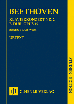 Book cover for Concerto for Piano and Orchestra B Flat Major Op. 19, No. 2