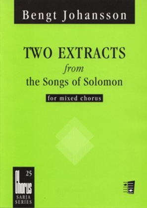 Book cover for Two Extracts From Th E Songs Of Solomon