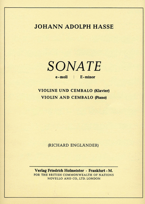 Book cover for Sonate e-Moll