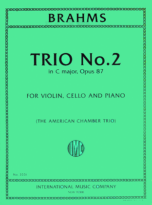 Trio No. 2 In C Major, Opus 87