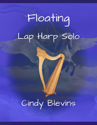 Book cover for Floating, original solo for Lap Harp