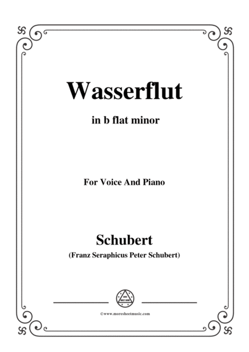 Schubert-Wasserflut,from 'Winterreise',Op.89(D.911) No.6,in b flat minor,for Voice&Piano image number null