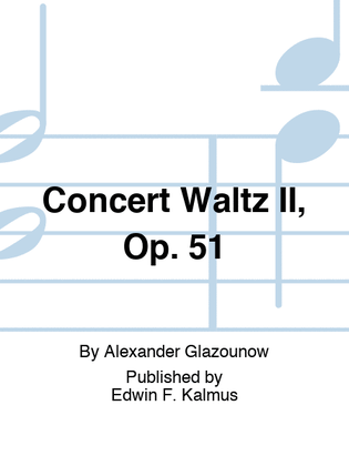 Book cover for Concert Waltz II, Op. 51
