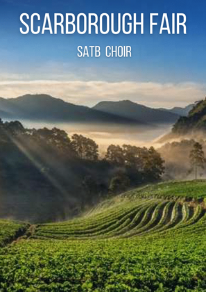 Book cover for Scarborough Fair - Traditional English Folk Song (SABT Choir - Easy Version)
