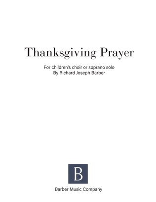 Book cover for Thanksgiving Prayer