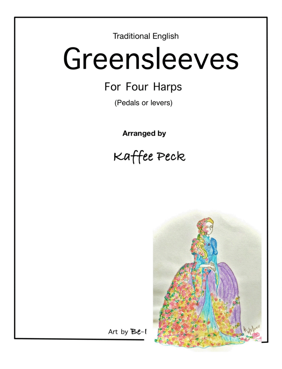 Greensleeves/ What Child is This (for four harps)
