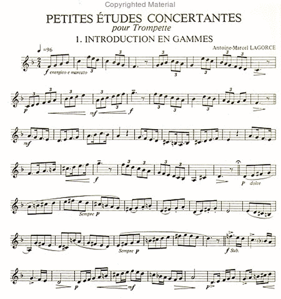 Petites etudes concertantes