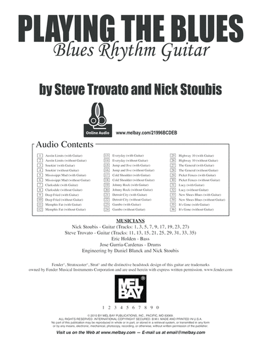 Playing the Blues: Blues Rhythm Guitar image number null